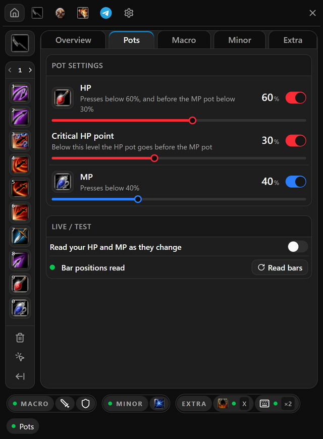 Auto HP/MP Pot